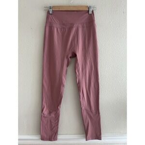 ILUS Solid Pink Leggings Womens L(M) High Rise Yoga Athleisure Sporty